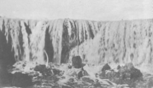 The falls shown in this photograph were 28 feet high pre-1907; Credit: H.T. Cory