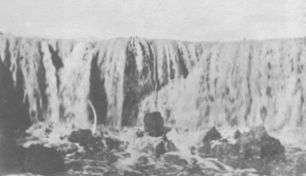 The falls shown in this photograph were 28 feet high pre-1907; Credit: H.T. Cory
