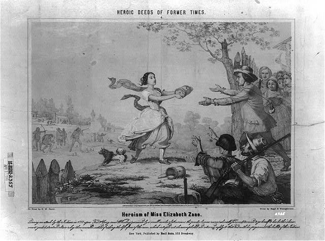 Heroism of Miss Elizabeth Zane, 1851