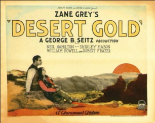 1926 Desert Gold - Sunset poster
